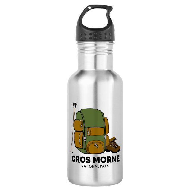 Gros Morne National Park Backpack 532 Ml Water Bottle (Front)