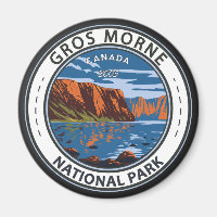 Gros Morne National Park Canada Travel Art Vintage