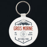 Gros Morne National Park Canada Vintage Distressed Keychain<br><div class="desc">Gros Morne National Park Distressed Badge with unique park themed maple leaf design. The Park has fjords and mountains that tower above a diverse panorama of beaches and bogs,  forests and barren cliffs.</div>