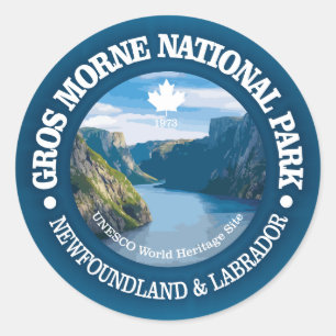 Gros Morne National Park Classic Round Sticker