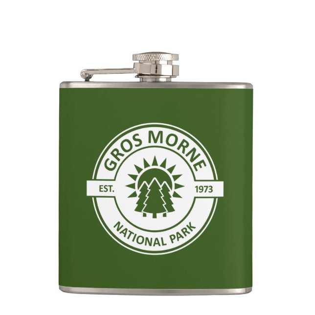 Gros Morne National Park Hip Flask (Front)