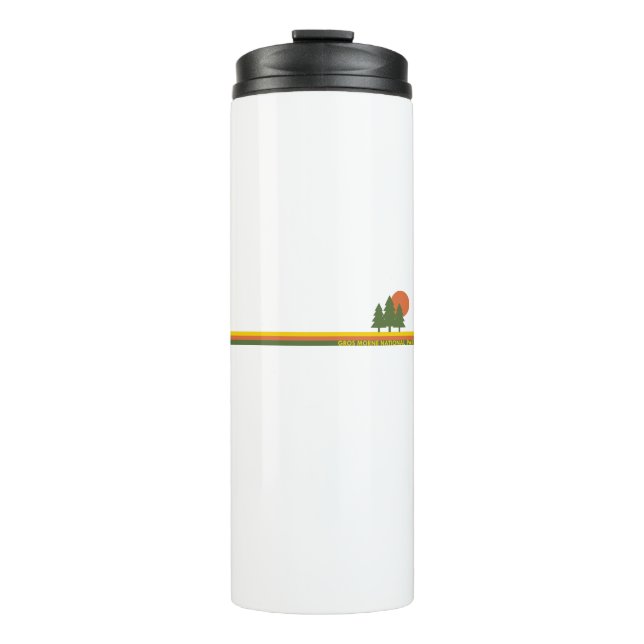 Gros Morne National Park Pine Trees Sun Thermal Tumbler (Front)