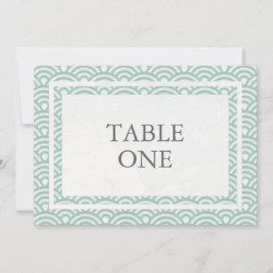 Gros Numéro de table japonais Seigha Stylisé Waves