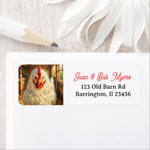 Gros plan amusant d'un poulet à l'impasto qui a l'