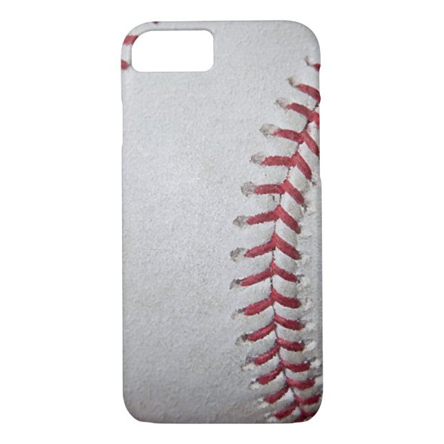 Gros plan de base-ball surface iPhone 7 Coque (Dos)