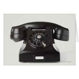 Gros plan d'un téléphone rotatif
