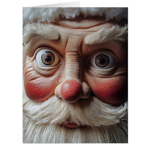 Gros plan sur l'expression surprenante de Père Noë