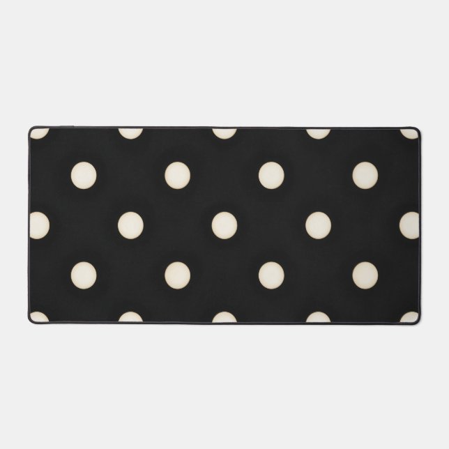 Gros Pois blancs antiques sur Black Distressed (Recto)
