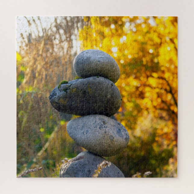 Gros Rock Cairn Zen Jigsaw Puzzle (Vertical)
