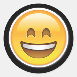 gros sourire heureux autocollants émoji