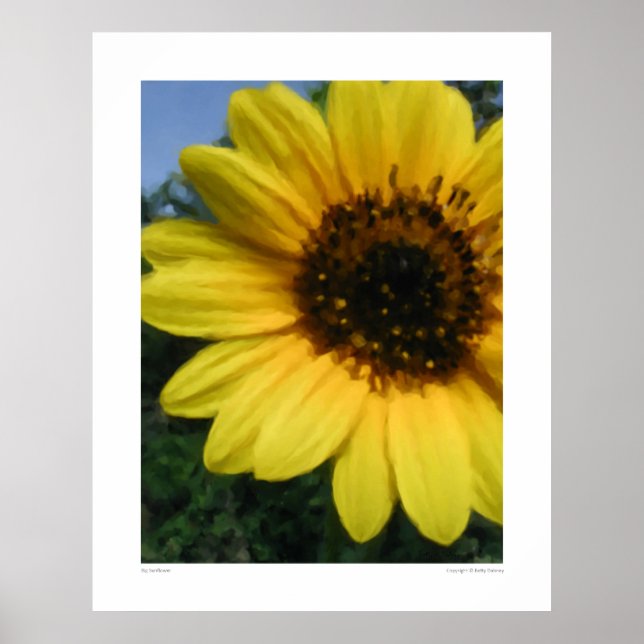 Gros tournesol - ÉNORME affiche de 28,5 po x 36 po (Devant)