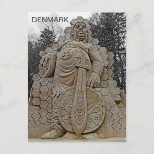 Gros Viking Danemark Carte Postale !