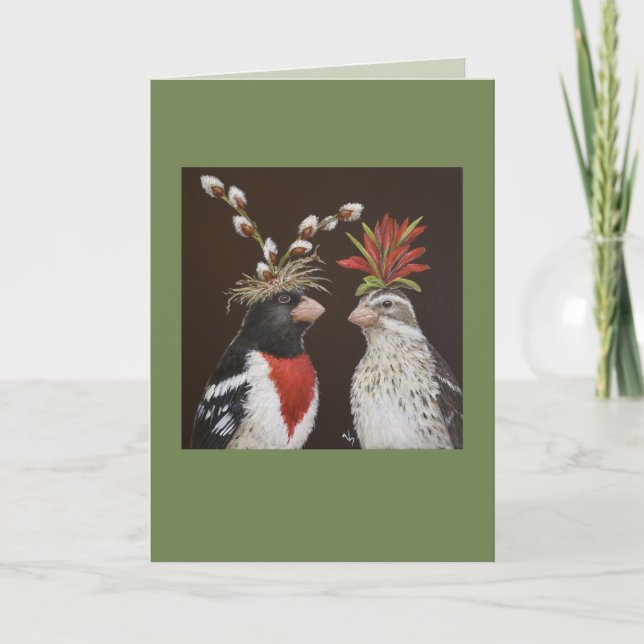 Grosbeak wedding #2 card (Front)