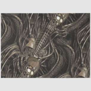 Gross Alien Spine Serpents Tissue Paper