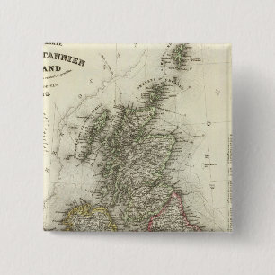 Grossbritannien, Ireland 2 Inch Square Button