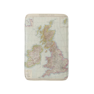Grossbritannien, Irland - Map of UK, Ireland Bath Mat