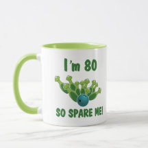 Grosse 80e Mug de grenouille d'anniversaire