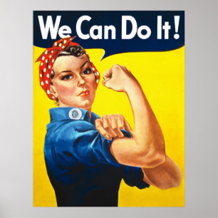 Grosse affiche "Nous pouvons le faire"