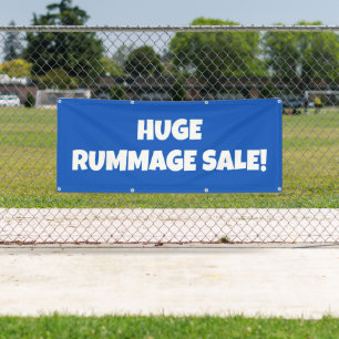 Grosse bannière de vente de rummage