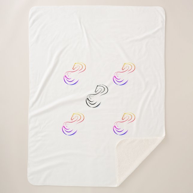 Grosse couverture en toison (Devant)