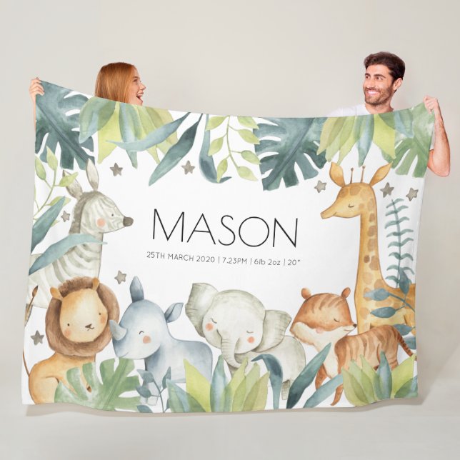 Grosse couverture safari pour les enfants (En situation)