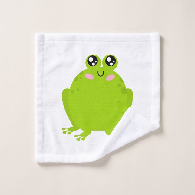 Grosse grenouille mignonne (Gant de toilette)