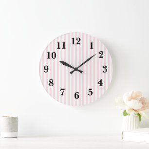 Grosse horloge à bande rose
