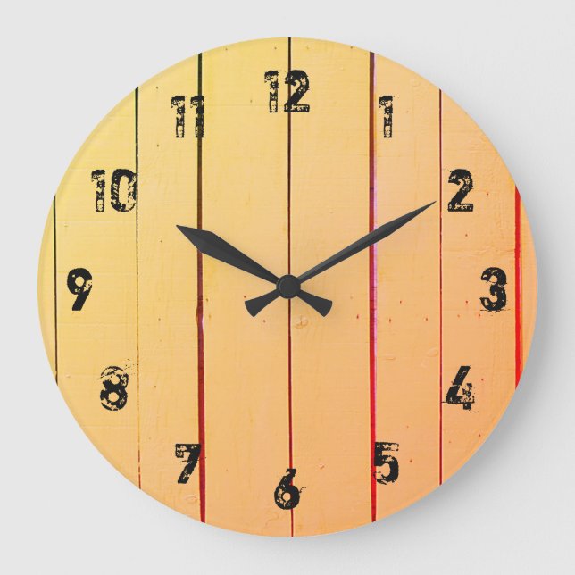 Grosse horloge en bois rustique (Recto)