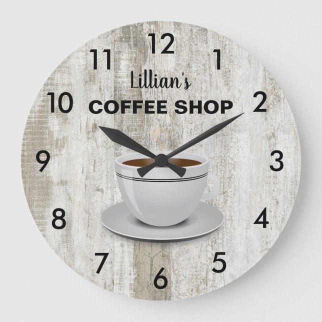 Grosse Horloge Rustique Mais Premier Café (Recto)