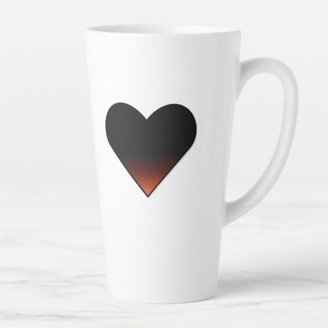 Grosse Mug Coeur Latte (Droite)