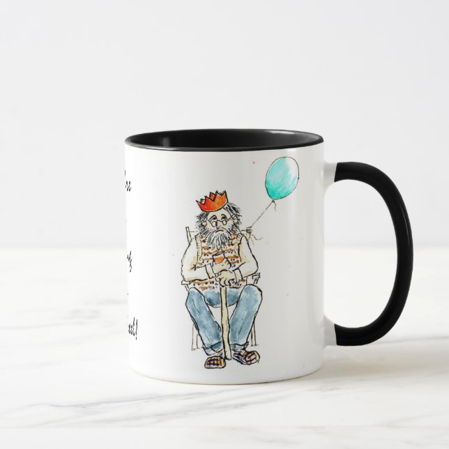Grosse Mug 'Jeune comme tu te sens' (Droite)