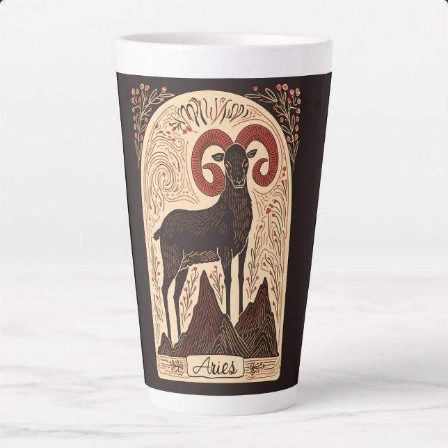Grosse Mug Latte Baies Zodiac Céleste Art (Créateur téléchargé)