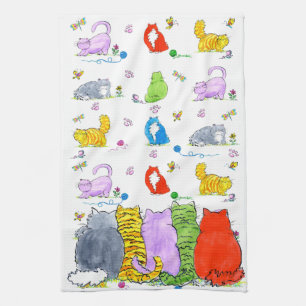 Grosse serviette de Chat-cuisine