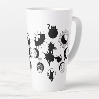 Grosse tasse en latte, café, goth