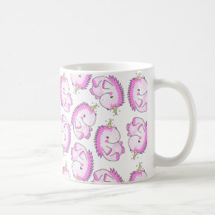 Grosse tasse rose mignonne de licorne