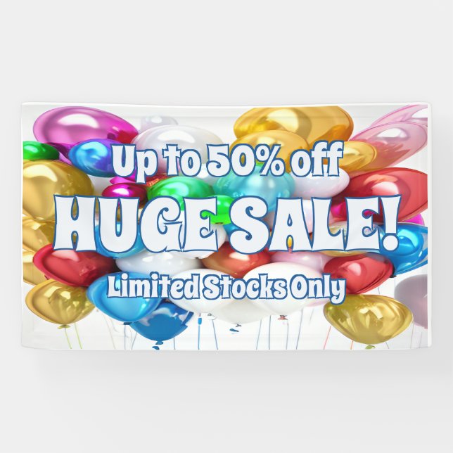 Grosse vente Vinyl Banner 3' x 5' Bannière (Horizontal)