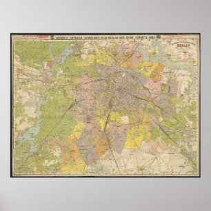 Grosser Verkehrs-Plan Berlin 1908 – Historic Map Poster