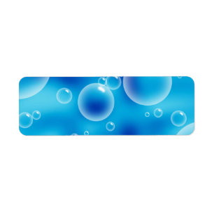 Grosses bulles bleues rebondissantes