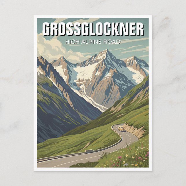 Grossglockner High Alpine Road Postcard (Front)