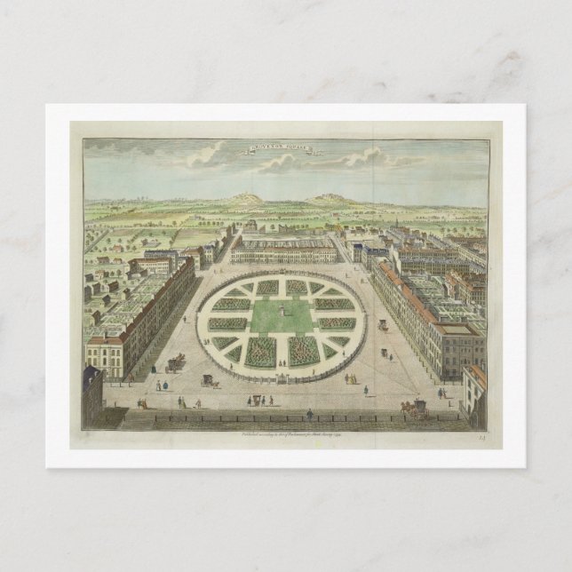 Grosvenor Square, for 'Stow's Survey of London', p Postcard (Front)