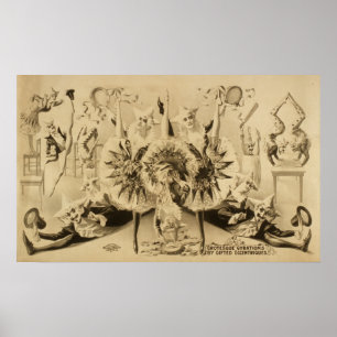 Grotesque Gyrations Act VAUDEVILLE Poster