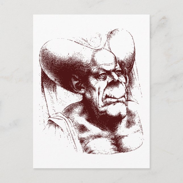 grotesque woman postcard (Front)