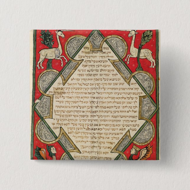 Grotesques, illustration from the 2 inch square button (Front)
