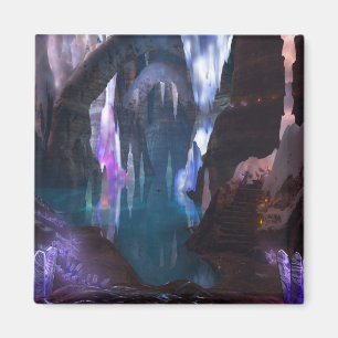 Grottes brillantes par aimant nocturne