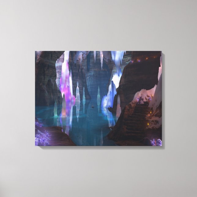 Grottes brillantes par toile de nuit Imprimer (Recto)
