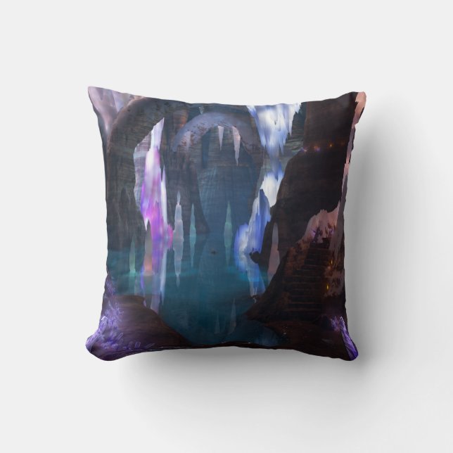 Grottes rayonnantes par Coussin de nuit (Recto)