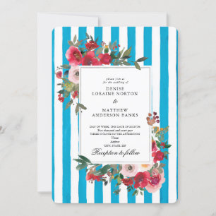 Grotto Blue Wedding Invitation