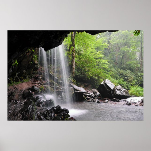 Grotto Falls Smoky Mountain Nat'l Park Poster (Front)