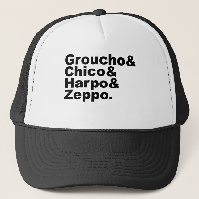 Groucho & Chico & Harpo & Zeppo Trucker Hat (Front)