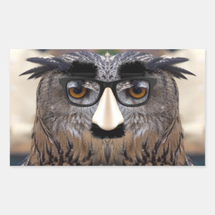 Groucho Marx Eagle Owl Sticker